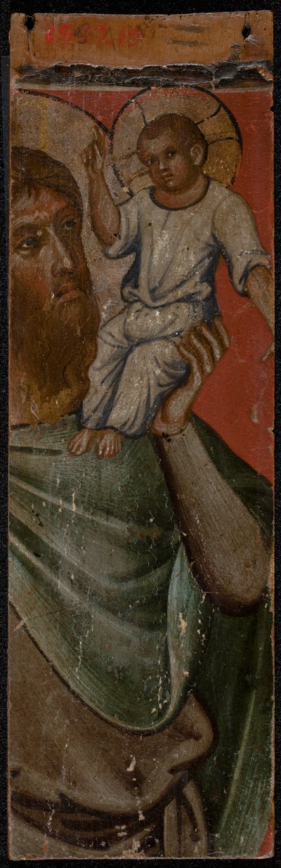 Archangel Michael (reverse of panel), mid-1300s by Paolo Veneziano